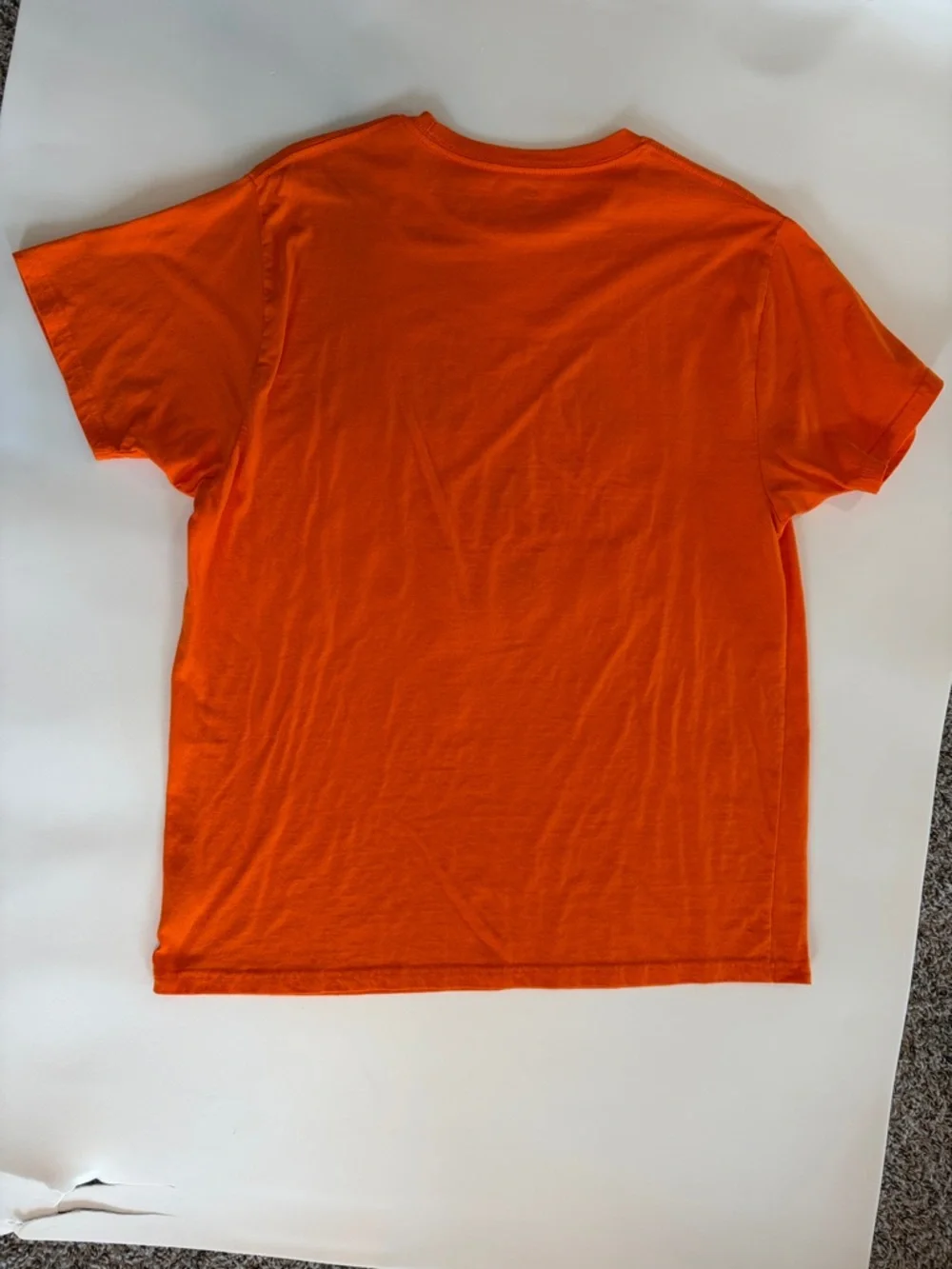 XL Men’s Halloween Jack O’Lantern Orange Pumpkin Face Costume T-Shirt - Picture 4 of 4